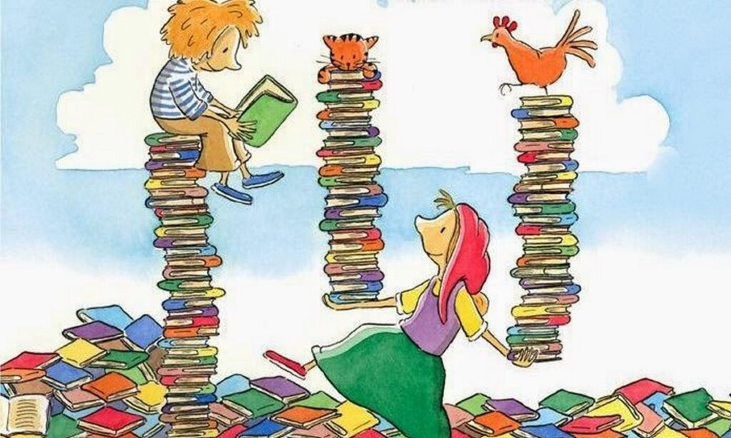 books kids E-wall