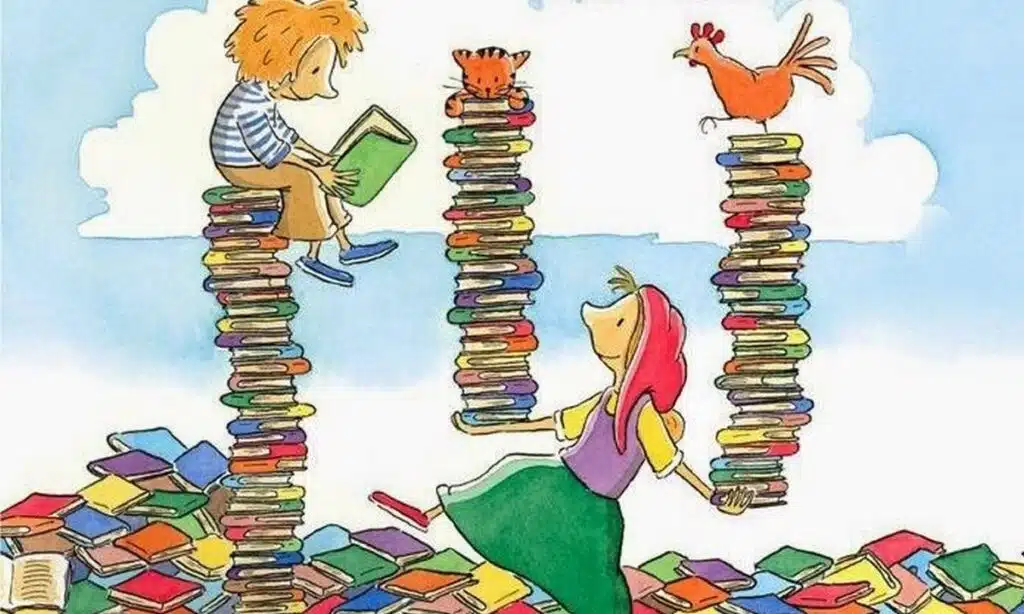 books kids E-wall