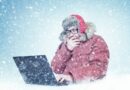 frozen man red winter clothes glasses working laptop snow cold frost blizzard computer 132909184 1536x1039 1 Ηλεκτρονική Εκπαιδευτική Ενημέρωση