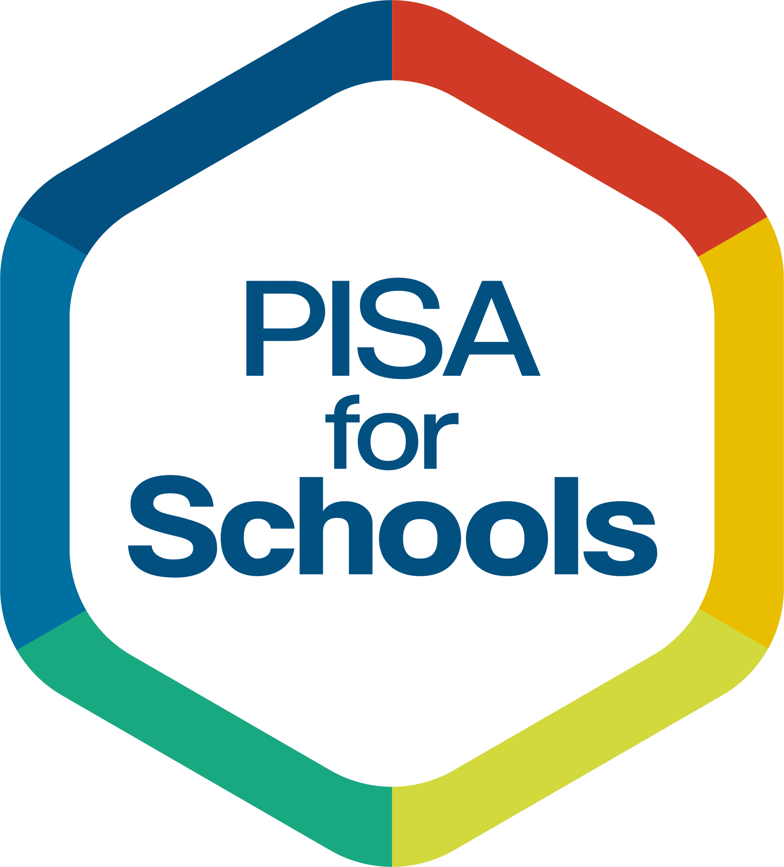PISA for schools logo center white