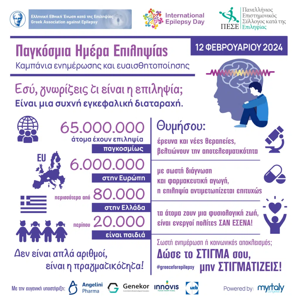 Παγκόσμια Ημέρα Επιληψίας: Προβολή Εκπαιδευτικού Spot - Δώσε το ΣΤΙΓΜΑ σου, μην ΣΤΙΓΜΑΤΙΖΕΙΣ! 4 EPILEPSY INFOGRAPHIC E-wall