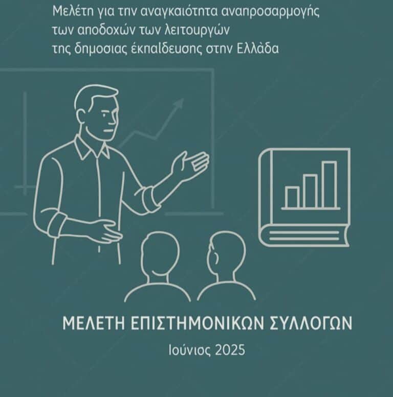 Συγκριτικά Στοιχεία Μισθών: Η Ελλάδα στο Χάσμα με την Ε.Ε.- Διασυλλογική Συνάντηση Εκπαιδευτικών με Στελέχη του Υπουργείου Παιδείας για την Ειδική Αγωγή