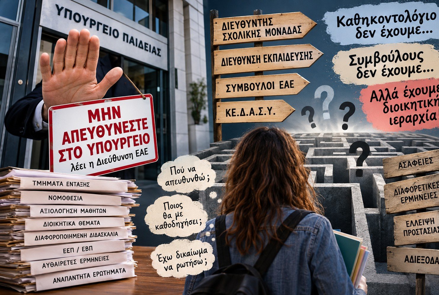 Καθηκοντολόγιο δεν έχουμε, Συμβούλους δεν έχουμε, αλλά έχουμε διοικητική ιεραρχία! – «Μην απευθύνεστε στο Υπουργείο», λέει η Διεύθυνση ΕΑΕ
